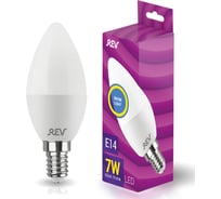 Лампа REV сд C37 Е14 7W, 2700K, теплый свет 32349 5