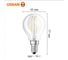 Филаментная светодиодная лампа Osram LS CLP60 5W/840 230V FIL CL E14 10x1 4058075684447 2