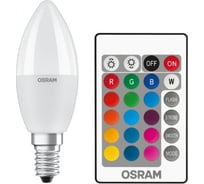 Светодиодная лампа Osram LED SC LB40REM 5,5W/827 230V FR E14 4x1 4058075430853