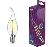 Светодиодная Филаментная лампа REV FC37 E14 5W, 2700K 32494 2