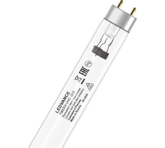 Безозоновая УФ-лампа LEDVANCE T8 G13 УTIBERA UVC 25W G13 4058075499225