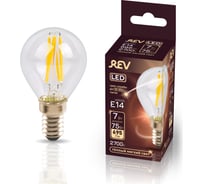 Филаментная лампа REV G45 E14 7W, 2700K 32482 9