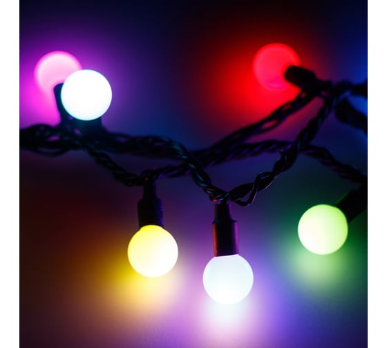 Светодиодная гирлянда Ardecoled ARD-BALL-PRO-D23-10000-BLACK-80LED RGB 025622