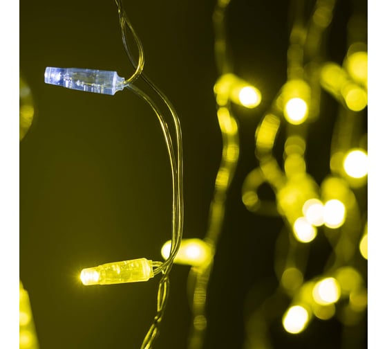 Светодиодная гирлянда Ardecoled ARD-EDGE-CLASSIC-2400x600-CLEAR-88LED-FLASH Gold 031186