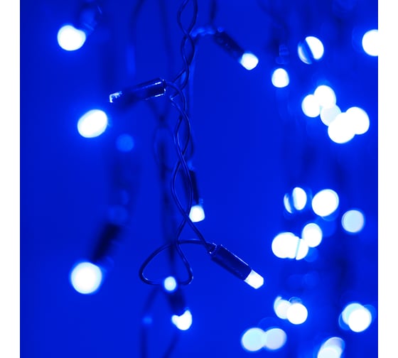 Светодиодная гирлянда Ardecoled ARD-EDGE-CLASSIC-2400x600-BLACK-88LED-STD BLUE 026009