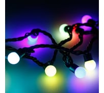 Светодиодная гирлянда Ardecoled ARD-BALL-CLASSIC-D17.5-10000-BLACK-100LED RGB 025585