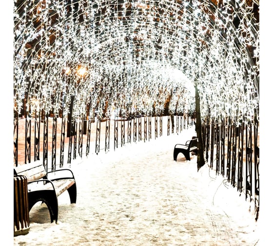 Светодиодная гирлянда Ardecoled ARD-EDGE-CLASSIC-2400x600-WHITE-88LED-PULSE Warm 034914