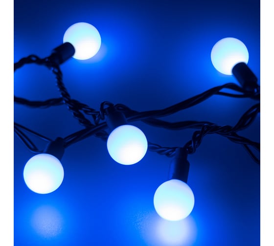 Светодиодная гирлянда Ardecoled ARD-BALL-CLASSIC-D23-20000-BLACK-160LED BLUE 025629