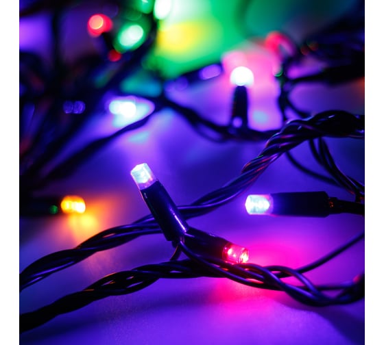 Светодиодная гирлянда Ardecoled ARD-STRING-CLASSIC-10000-BLACK-100LED-LIVE RGB 1шт 025808
