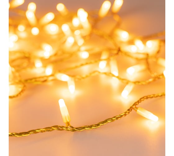 Светодиодная гирлянда Ardecoled ARD-STRING-CLASSIC-10000-YELLOW-100LED-MILK-STD Yellow, 1шт 031200