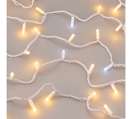 Светодиодная гирлянда Ardecoled ARD-STRING-CLASSIC-10000-WHITE-100LED-MILK-FLASH Warm, I 1шт 031205