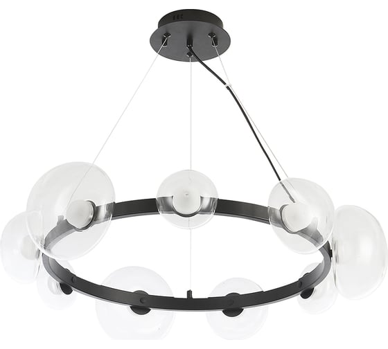 Подвесная люстра Crystal lux BOSQUE SP9 BLACK/TRANSPARENT