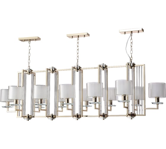 Подвесная люстра Crystal lux NICOLAS SP12 L1600 GOLD/WHITE