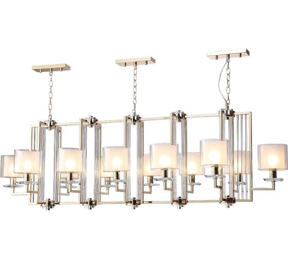 Подвесная люстра Crystal lux NICOLAS SP12 L1600 GOLD/WHITE