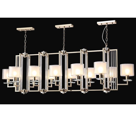 Подвесная люстра Crystal lux NICOLAS SP12 L1600 GOLD/WHITE