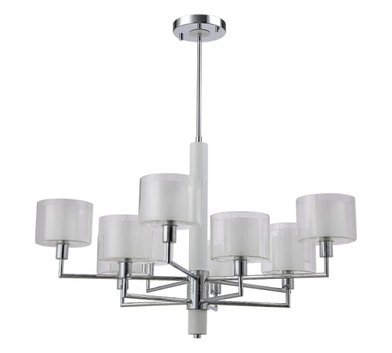 Люстра на штанге Crystal lux MAESTRO SP-PL5+5 CHROME