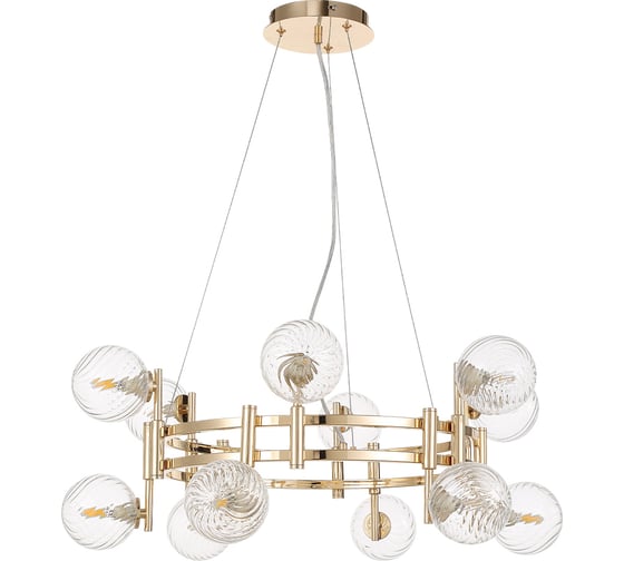 Подвесная люстра Crystal lux LUXURY SP12 GOLD