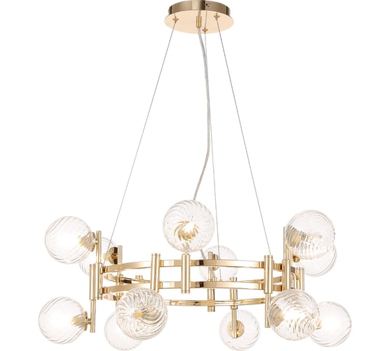 Подвесная люстра Crystal lux LUXURY SP12 GOLD