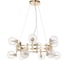 Подвесная люстра Crystal lux LUXURY SP12 GOLD 1