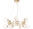 Подвесная люстра Crystal lux LUXURY SP12 GOLD 2