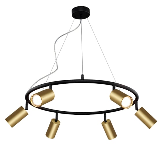 Подвесная люстра Crystal lux CLT 015C6 D600 BL-GO