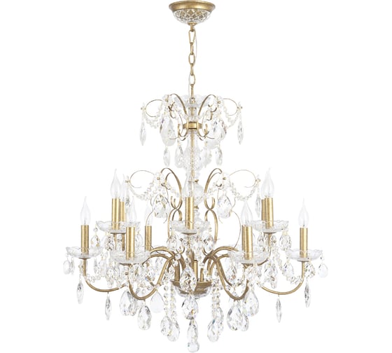 Подвесная люстра Crystal lux ODELIS SP12 GOLD 1