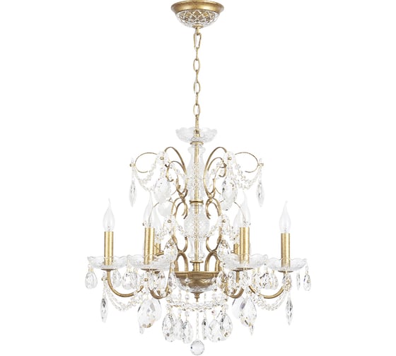 Подвесная люстра Crystal lux ODELIS SP6 GOLD 1