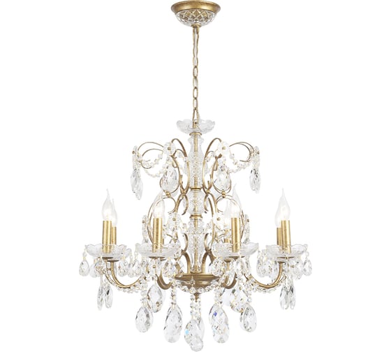 Подвесная люстра Crystal lux ODELIS SP8 GOLD