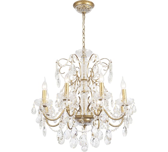 Подвесная люстра Crystal lux ODELIS SP8 GOLD
