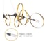 Подвесная люстра Crystal lux ARMONICA SP8 BLACK/BRASS V2 2