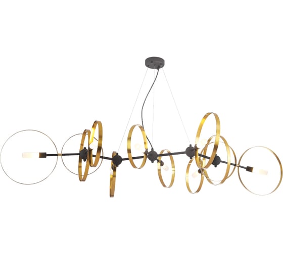 Подвесная люстра Crystal lux ARMONICA SP8 BLACK/BRASS V1 1