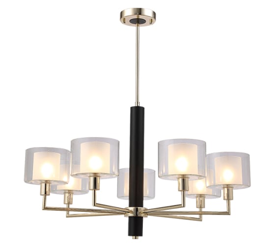 Люстра на штанге Crystal lux MAESTRO SP-PL7 GOLD