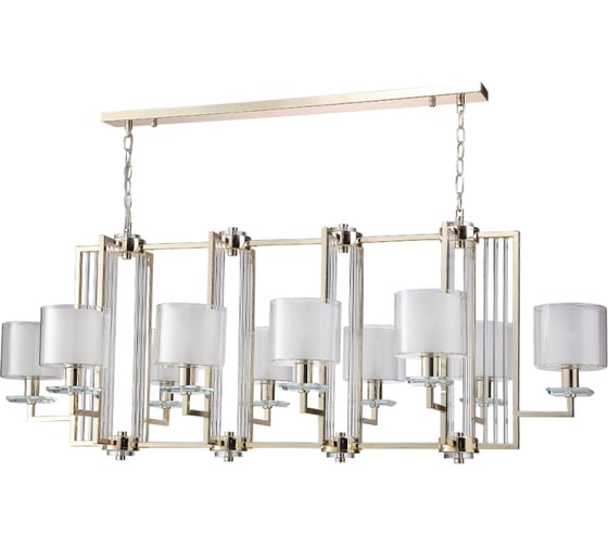 Подвесная люстра Crystal lux NICOLAS SP10 L1300 GOLD/WHITE 1