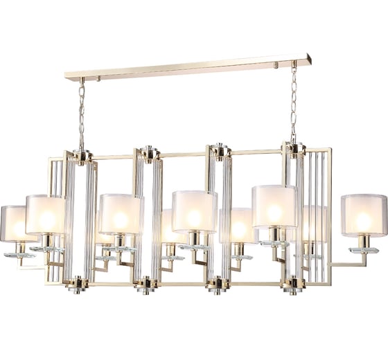 Подвесная люстра Crystal lux NICOLAS SP10 L1300 GOLD/WHITE