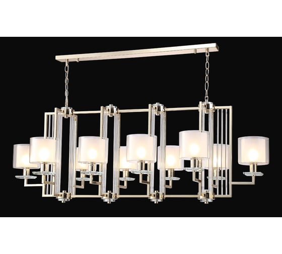 Подвесная люстра Crystal lux NICOLAS SP10 L1300 GOLD/WHITE
