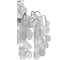 Потолочная люстра Crystal lux Tenerife PL8 Silver 2