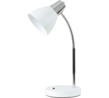 Светильник Трансвит Руна на основании, 40Вт, 220В, ЛОН, E27, без лампы, белый+хром, ЦБ-00045572