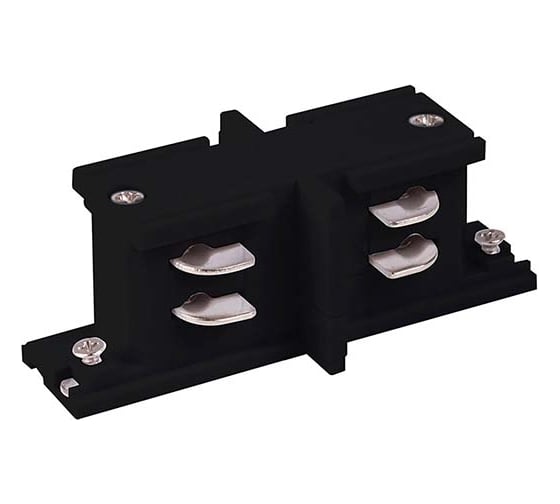 Электрический соединитель Elektrostandard TRC-1-3-II-BK коннектор прямой внутренний для трехфазного шинопровода (черный) a039594 1