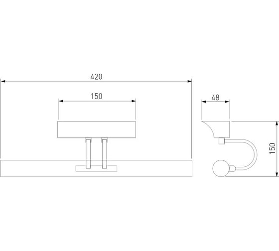 Настенный светильник Elektrostandard Flint Neo SW LED хром (MRL LED 1022) с выключателем a040957