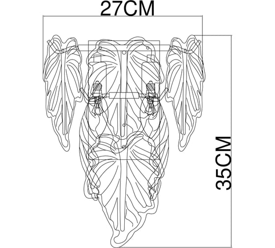 Настенный светильник ARTE LAMP A4070AP-2G A4070AP-2GO