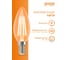 Лампа Gauss basic filament свеча 3,8w 350lm 2400к е14 golden led 1/10/50 1037154 4
