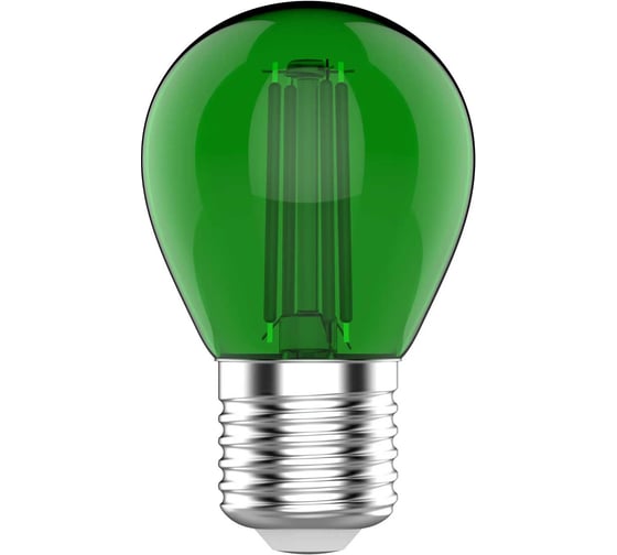 Лампа Gauss basic filament шар 4w 220lm е27 green led 1/10/50 10512042-G