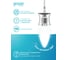 Лампа Gauss basic filament свеча 4,5w 400lm 4100к е14 milky led 1/10/50 1035125 5