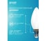 Лампа Gauss basic filament свеча 4,5w 400lm 4100к е14 milky led 1/10/50 1035125 7