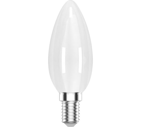 Лампа Gauss basic filament свеча 4,5w 380lm 2700к е14 milky led 1/10/50 1035115
