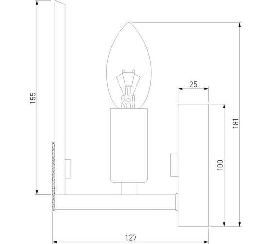 Настенный светильник Eurosvet 60158/1 латунь a065048