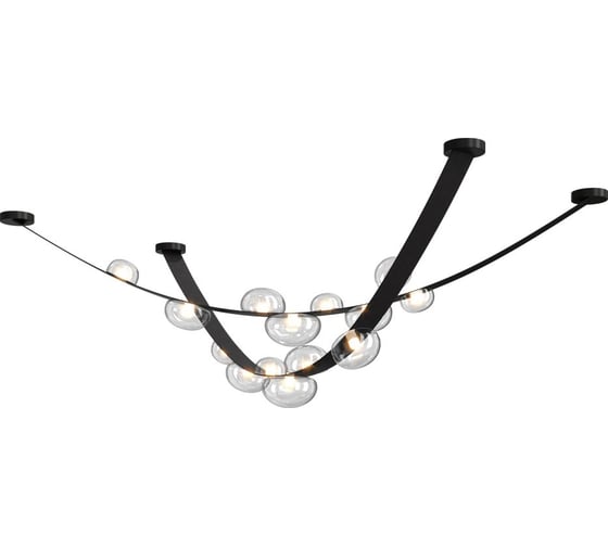 Подвесной светодиодный светильник Crystal lux Bosque SP7 L3000 Black/Transparent
