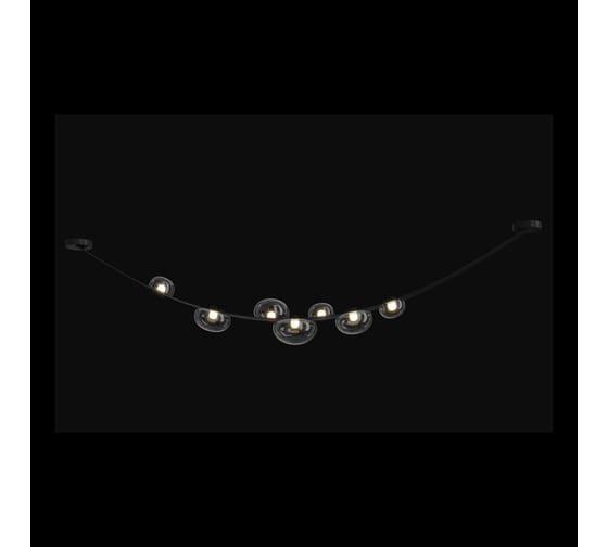 Подвесной светодиодный светильник Crystal lux Bosque SP7 L3000 Black/Transparent