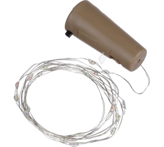 Гирлянда-пробка для бутылки TDM "Роса20" 20LED, 2м, многоцветная, 3хAG13/LR44, SQ0361-0101
