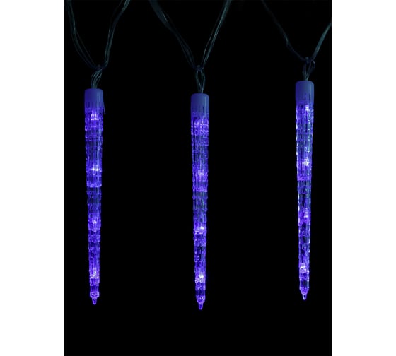 Светодиодная гирлянда TDM "Сосульки фигурные" 2,1 м, 32LED, 8 шт, синий, 8 режимов, 250 В, IP20, SQ0361-0062
